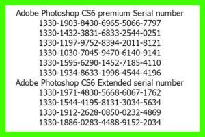adobe photoshop cs6 serial number generator online